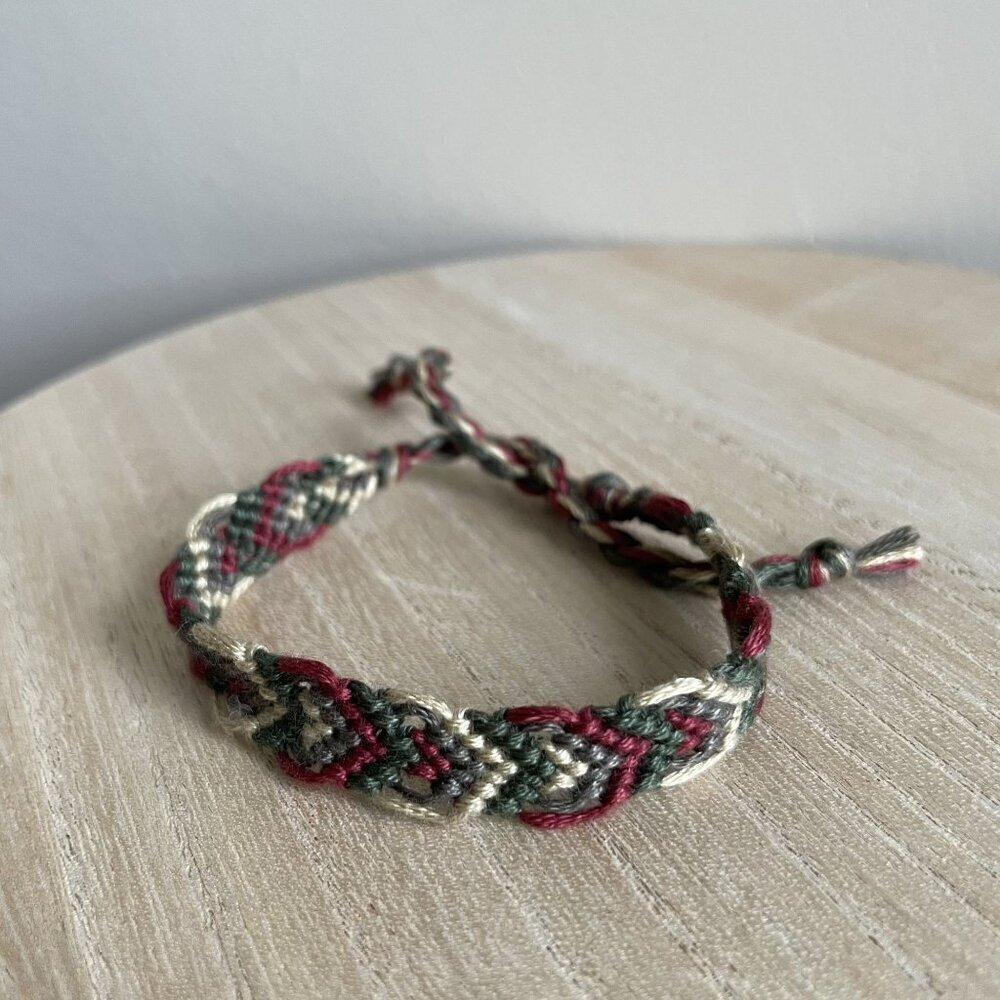 Isa Bracelet, anklet, trendy, comfortable, tie, embroidery thread, woven, gift,